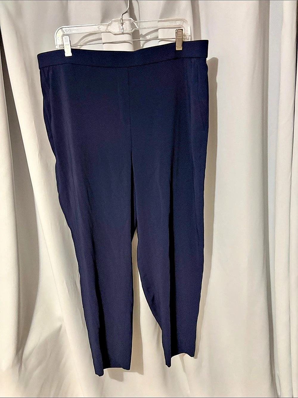 Chico's Pull On Tapered Ankle Pant Leggings in Blue Size 16R NWT